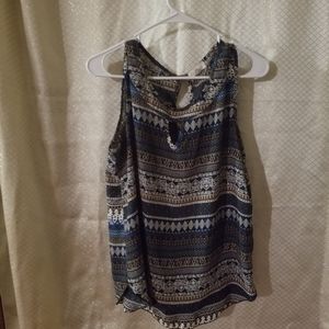 Blouse multicolored large flowy